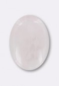 Quartz rose cabochon 14x10 mm x1