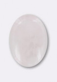 Quartz rose cabochon 6x4 mm x1