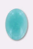 Amazonite du Pérou cabochon 14x10 mm x1