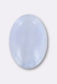 Calcédoine bleue cabochon 14x10 mm x1