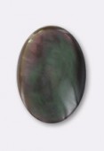 Nacre grise cabochon 14x10 mm x1