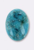 Turquoise Chine cabochon 14x10 mm x1
