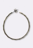 Créole bambou 50 mm bronze x2