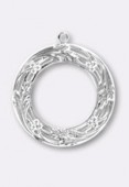 Estampe pendentif Art Nouveau 45 mm argent x1