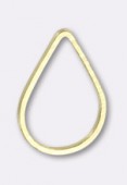 Estampe fil carré goutte 16x11 mm or x1