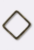 Estampe fil carré 0,90x16 mm bronze x1
