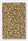 Miyuki Delica 11/0 DB0334 24Kt metallic dark yellow gold matted x5g