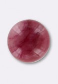 Rhodonite rose cabochon 6 mm x1