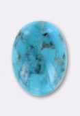 Turquoise Chine cabochon 18x13 mm x1