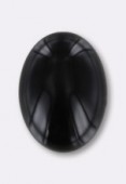 Agate noire cabochon 18x13 mm x1