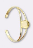 Bracelet réglable support à coller 18x13 mm or x1