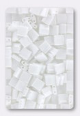Miyuki Tila Beads TL-0402 white opaque x10g