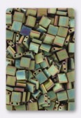 Miyuki Tila Beads TL-2035 matted metallic khaki iris x10g