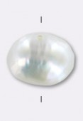 Perle d'eau douce baroque blanche 8 mm x1