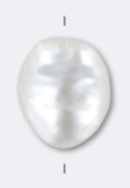 Perle d'eau douce baroque blanche 8/9 mm x1