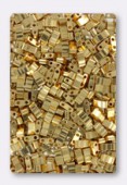 Miyuki Half Tila Beads HTL-0191 24kt gold plated x5g