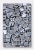 Miyuki Tila Beads TL-0443 opaque grey luster x10g