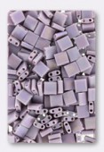 Miyuki Tila Beads TL-0410FR opaque mauve AB matted x10g