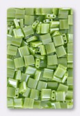 Miyuki Tila Beads TL-0439 opaque chartreuse luster x10g