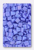 Miyuki Tila Beads TL-0417L/FR opaque periwinkle matted AB x10g