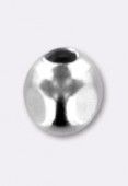 Perle en métal hexagone 3 mm argent x 20