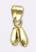 Attache pendentif bélière 20x5 mm or x1