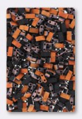 Miyuki Half Tila Beads HTL-4562 black sunset matted x10g