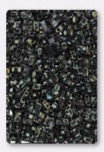Miyuki Half Tila Beads HTL-4511 picasso opaque smoky black x10g