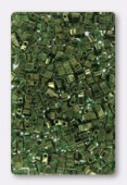 Miyuki Half Tila Beads HTL-0306 olive green gold luster x10g