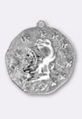 Estampe médaille guerrier 23 mm argent x1