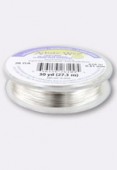 Fil de cuivre Artistic Wire 0.41 silver non tarnish x27,43m