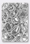 Anneau brisé 15x10 mm argent x 12