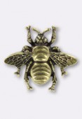 Estampe abeille 31x27 mm bronze x1