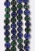 Azurite teintée ronde 6 mm x6