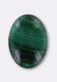 Malachite cabochon 8x6 mm x1