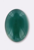 Agate verte cabochon 8x6 mm x1