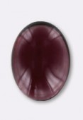 Grenat cabochon 8x6 mm x1