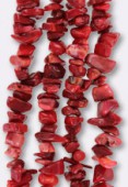 Chips corail rouge teinté x 90cm