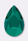 Strass à coller Poire 14x9 mm emerald F x1