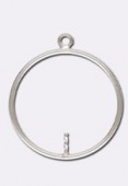 Argent 925 pendant d'oreille 20 mm x1