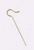 Acier inoxydable crochet d'oreille 52x11 mm or x2