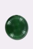 Agate verte ronde 12 mm x2