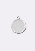 Support pour cabochon 10 mm argent x1