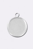 Support pour cabochon 14 mm argent x1