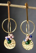 Boucles d'oreilles Saturne