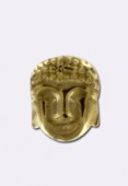 Pyrite perle tête de Buddha 8x6 mm x1
