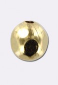 Perle en métal hexagone 10 mm or x1