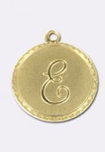 Estampe médaille alphabet Z 18 mm or x1