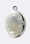 Pendentif porte photo 25x16 mm argent x1