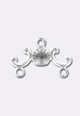 Estampe chandelier Versailles 18x10 mm argent x1